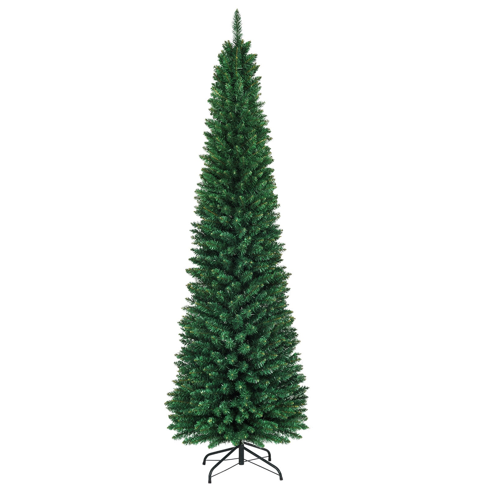 PVC Artificial Slim Pencil Christmas Tree-5 Feet - 8 Feet