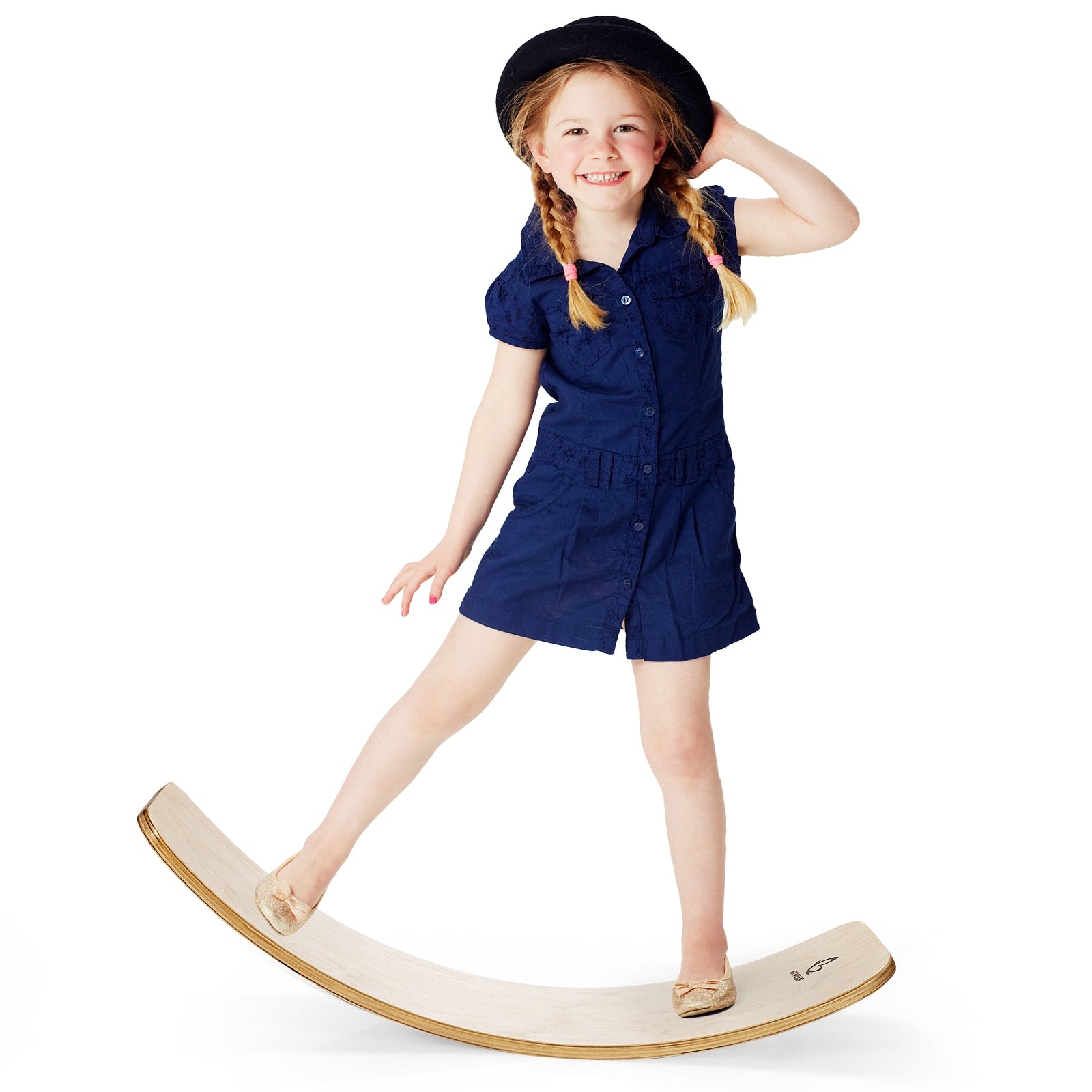 15.5 Inch Wobble Board for Kids and Adults-Natural - Natural