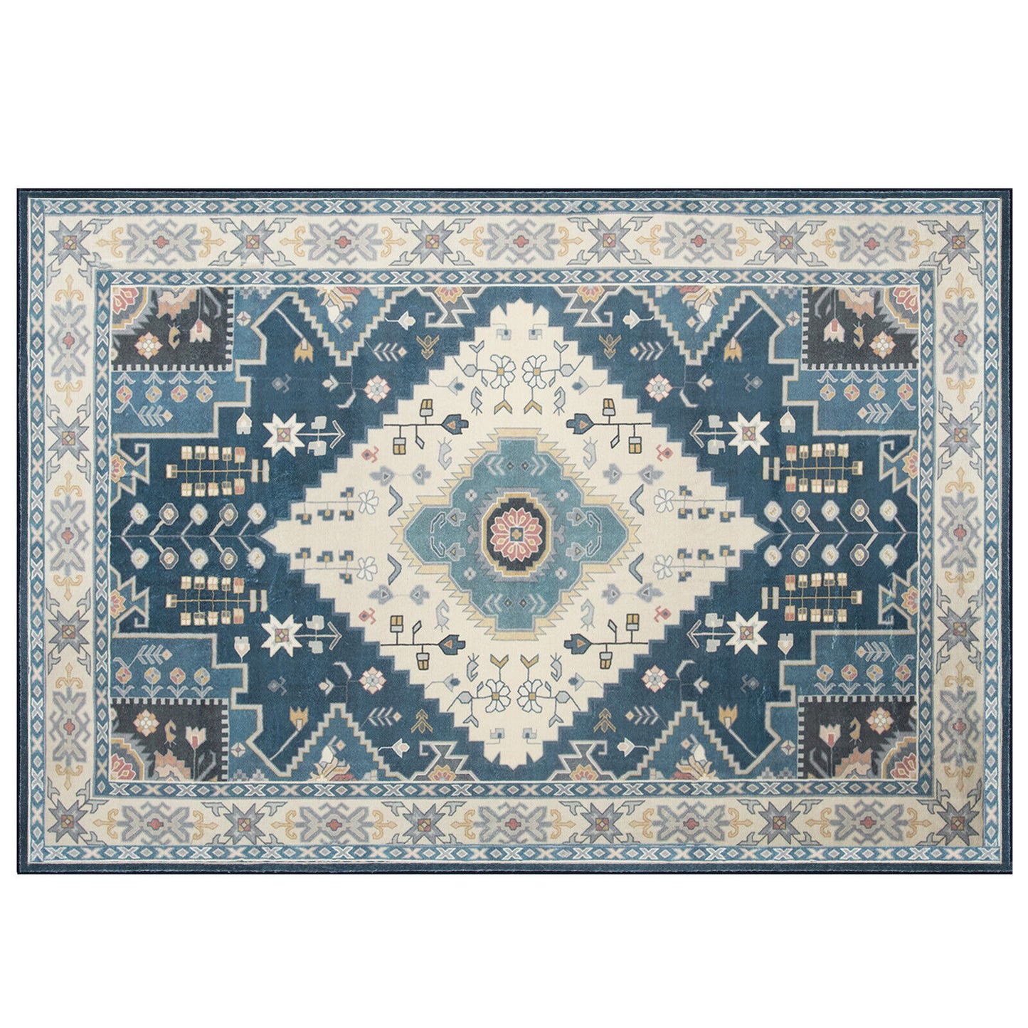 Faux Wool Fabric Area Rugs Doormat-M - M