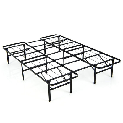 Full/King Size Folding Steel Platform Bed Frame for Kids and Adults-Full Size - Full Size
