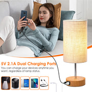 Touch Control Table Lamp 3-Way Dimmable Nightstand Beside Lamp