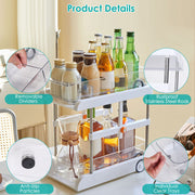 2-Tier Height Adjustable Under Sink Organizer