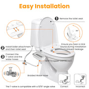 Bidet Attachment for Toilet