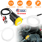 12V Oil Change Pump 60W Oil Diesel Fluid Extractor Electric Suction Transfer Extractor Oil Quick Changer for Boat, Tubes, Truck, RV, ATV