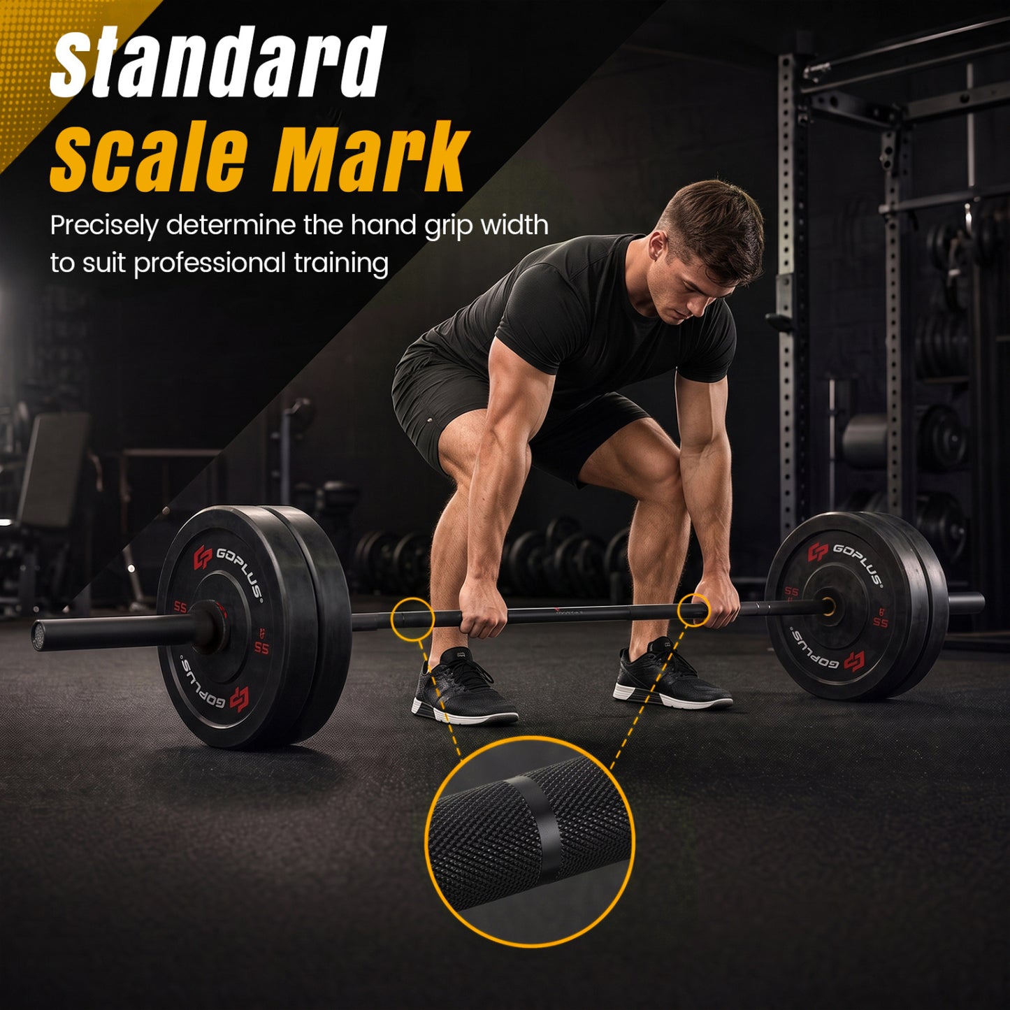 7ft Olympic Barbell 2000 lbs Capacity for Weightlifting
