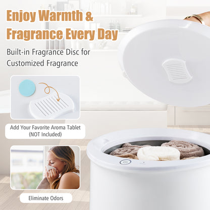20L Hot Towel Bucket with 1-Minute Quick Heating and 60-Minute Auto Shut off-White
