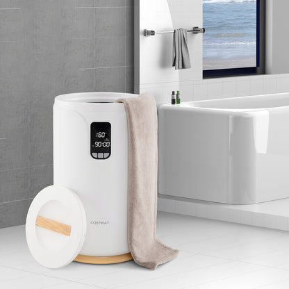 20L Hot Towel Warmer Bucket with 30/60/90 Min Heating Time-White
