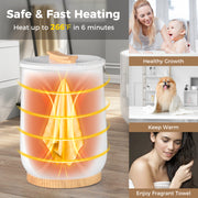 20L Large Heated Towel Warmer with LED Display and Button Control-White