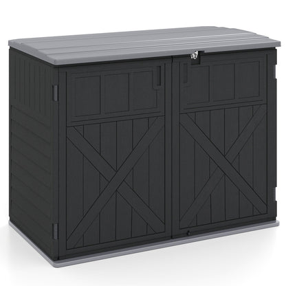 20 Cu.Ft Horizontal Resin Storage Shed with Adjustable Shelf
