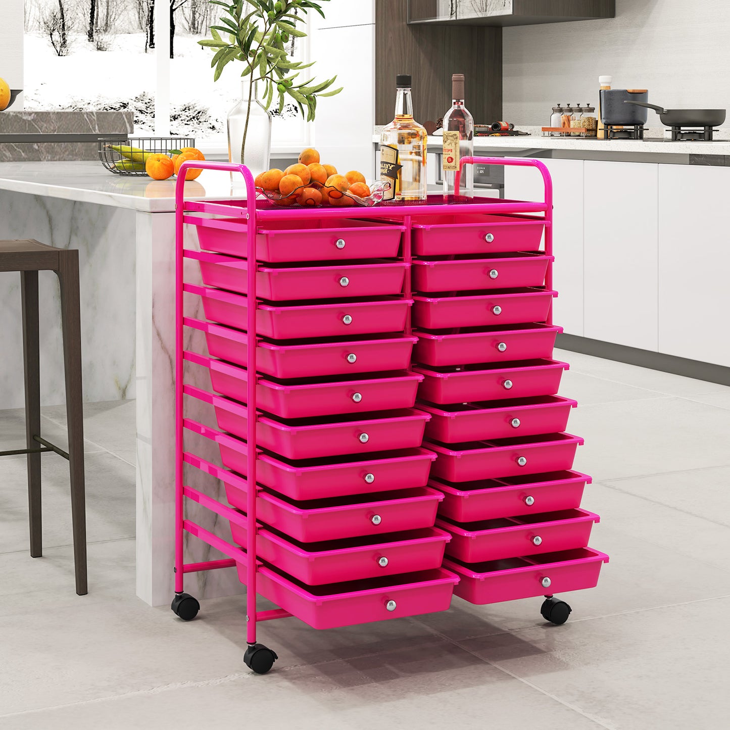 2-Pack Folding Roller Stands Portable Outfeed Supports with Adjustable Height