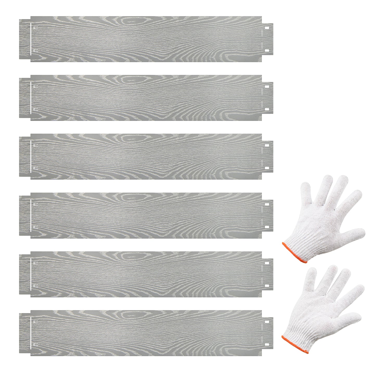 6-Pack 20 FT Galvanized Metal Landscape Edging for Lawn Yard