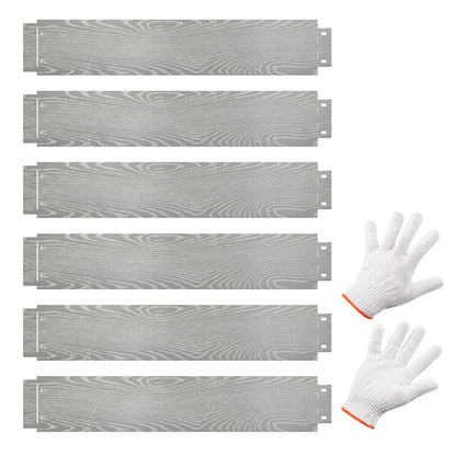 6-Pack 20 FT Galvanized Metal Landscape Edging for Lawn Yard