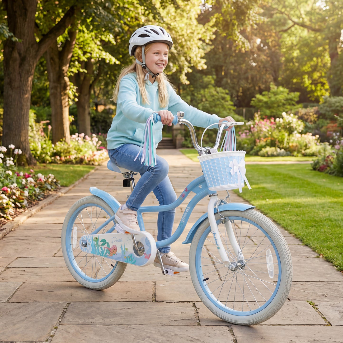 Kids Bike 12-20 Inch with Training Wheels & Basket