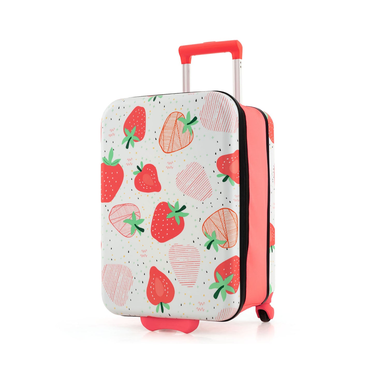 20 Inch Kids Rolling Luggage Foldable Hardshell Carry-on Suitcase on Wheels