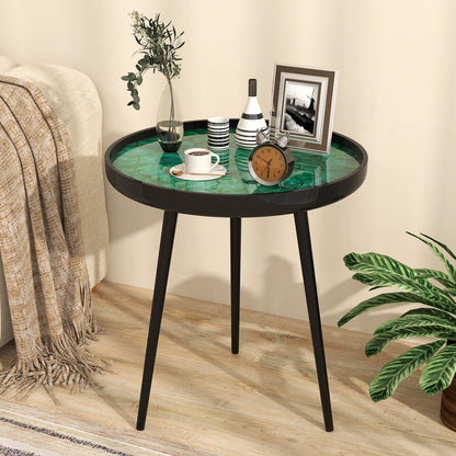 Sea Shell End Table with Tray Top - Mid-Century Modern