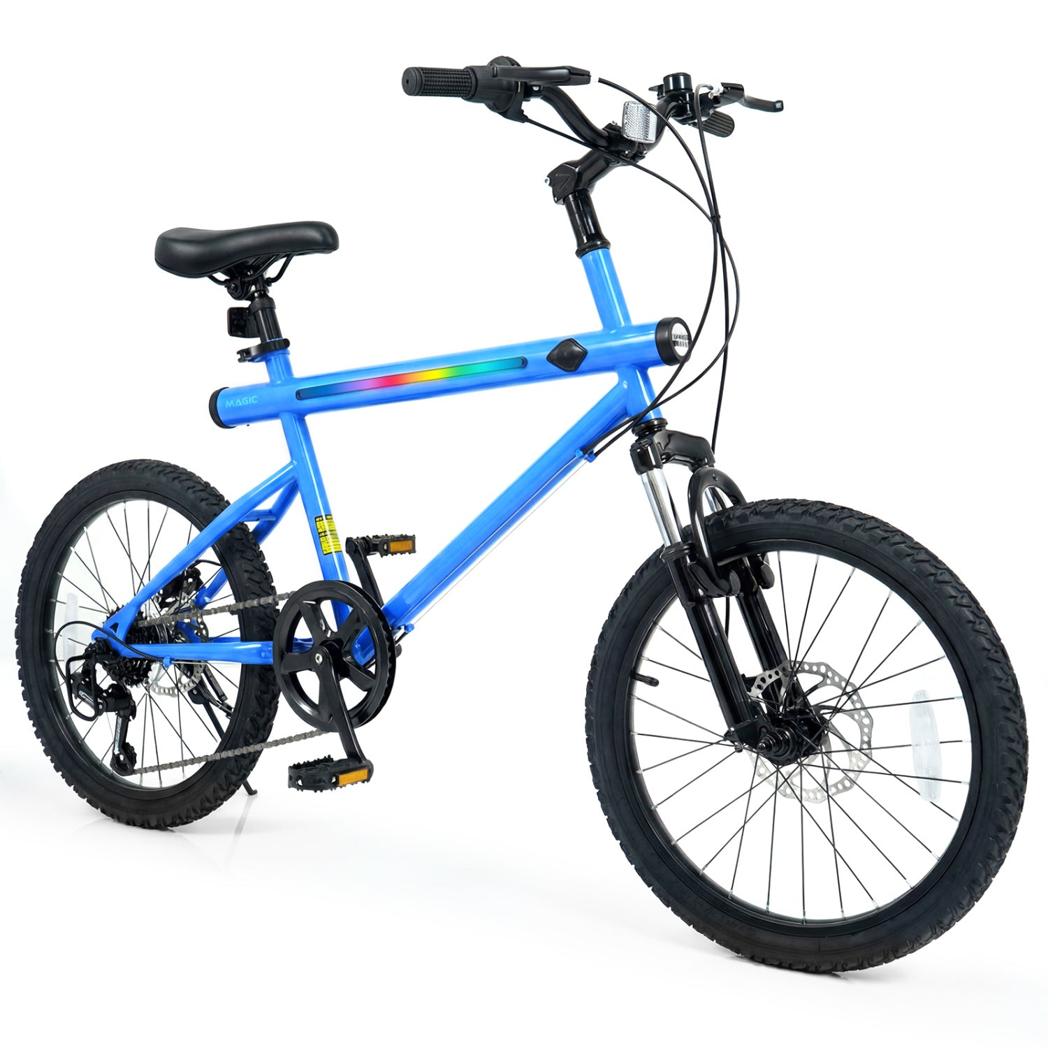 20 Inch Commuter Bicycle LED-lit with 6-Speed Shimano Twist Shifting and Stereo Speakers