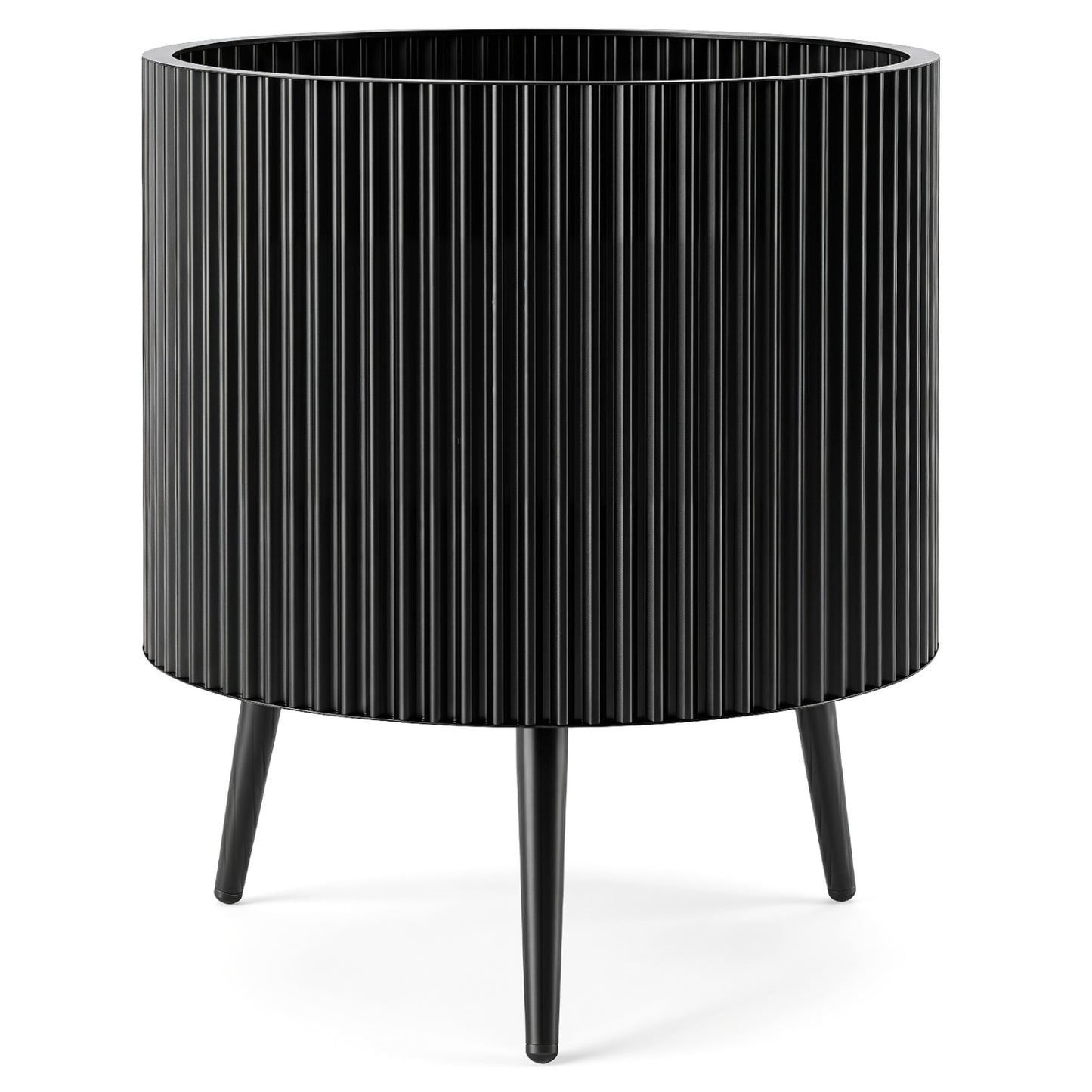 20-Inch Raised Metal Planter with Stand and Drainage Holes