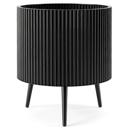 20-Inch Raised Metal Planter with Stand and Drainage Holes