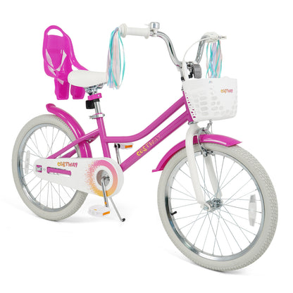 Kids Bike 12 Inch with Training Wheels and 2 Brake System for 3-4 Years Old - Default