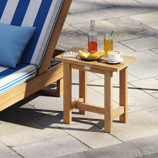 20 inch Teak Shower Bench Waterproof Shower Stool for Shaving Legs