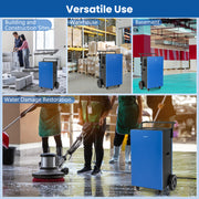 215 Pints 8000 Sq.Ft Commercial Dehumidifier For Home and Basement with 24H Timer-Blue