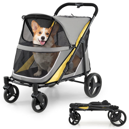 Heavy Duty Dog Stroller for Large Dogs - 220 LBS Capacity