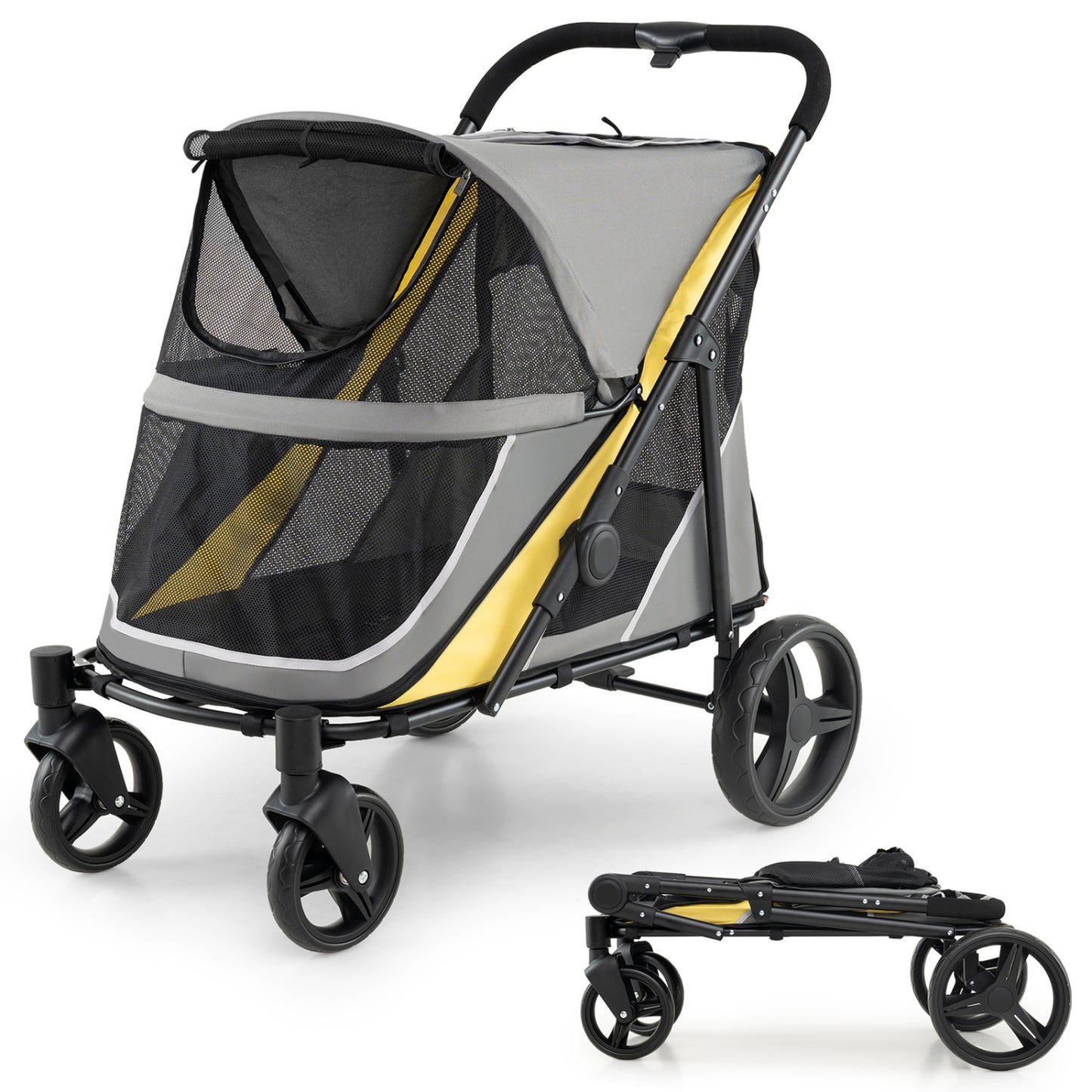 Heavy Duty Dog Stroller for Large Dogs - 220 LBS Capacity