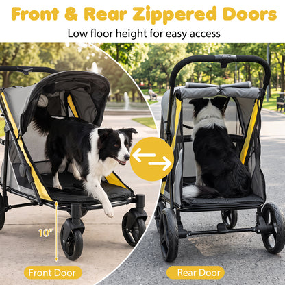 Heavy Duty Dog Stroller for Large Dogs - 220 LBS Capacity