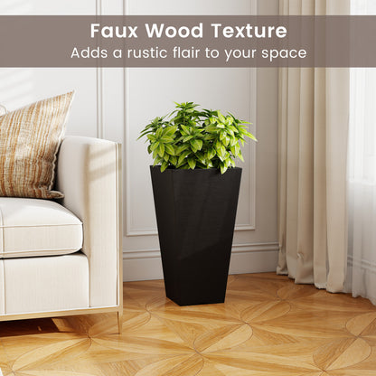 22.5" Tall Self-Watering Square Planter Set of 2