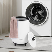 23L Large Luxury Bucket-Style Towel Warmer with Fragrant Disc Holder-Black