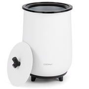 23L Large Luxury Bucket-Style Towel Warmer with Fragrant Disc Holder-Black