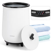 23L Large Luxury Bucket-Style Towel Warmer with Fragrant Disc Holder-Black