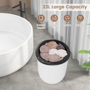 23L Large Luxury Bucket-Style Towel Warmer with Fragrant Disc Holder-Black