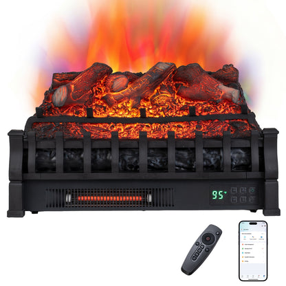23" WiFi Electric Fireplace Insert with App & Remote Control