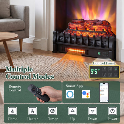 23" WiFi Electric Fireplace Insert with Remote Control