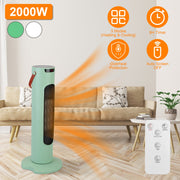 2000W 2 In 1 Oscillating Tower Fan And Heater