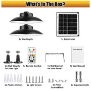 Indoor/Outdoor Solar Light, 3 Modes