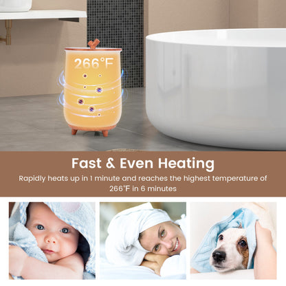 23L Large Luxury Bucket-Style Towel Warmer with Fragrant Disc Holder