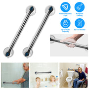 2Pcs Shower Grab Bars with Powerful Suction Cups