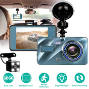 720P Dual Dash Cam Car Camera Recorder With  Looping Recording