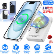 10000mAh Magsafe 3 In 1 Portable Charger PD22.5W Magnetic Fast Charger Fast Charging Power Bank Fit For IOS Phone 15/14 Samsung Galaxy S24 And More