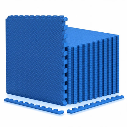 Puzzle Exercise Floor Mats 1/2 Inch Thick - 24 Tiles