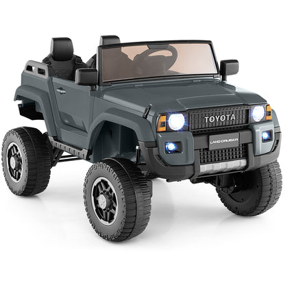 24V 2 Seater Ride on Car 4WD/2WD Switchable for Kids with Remote for Ages 3+-Gray