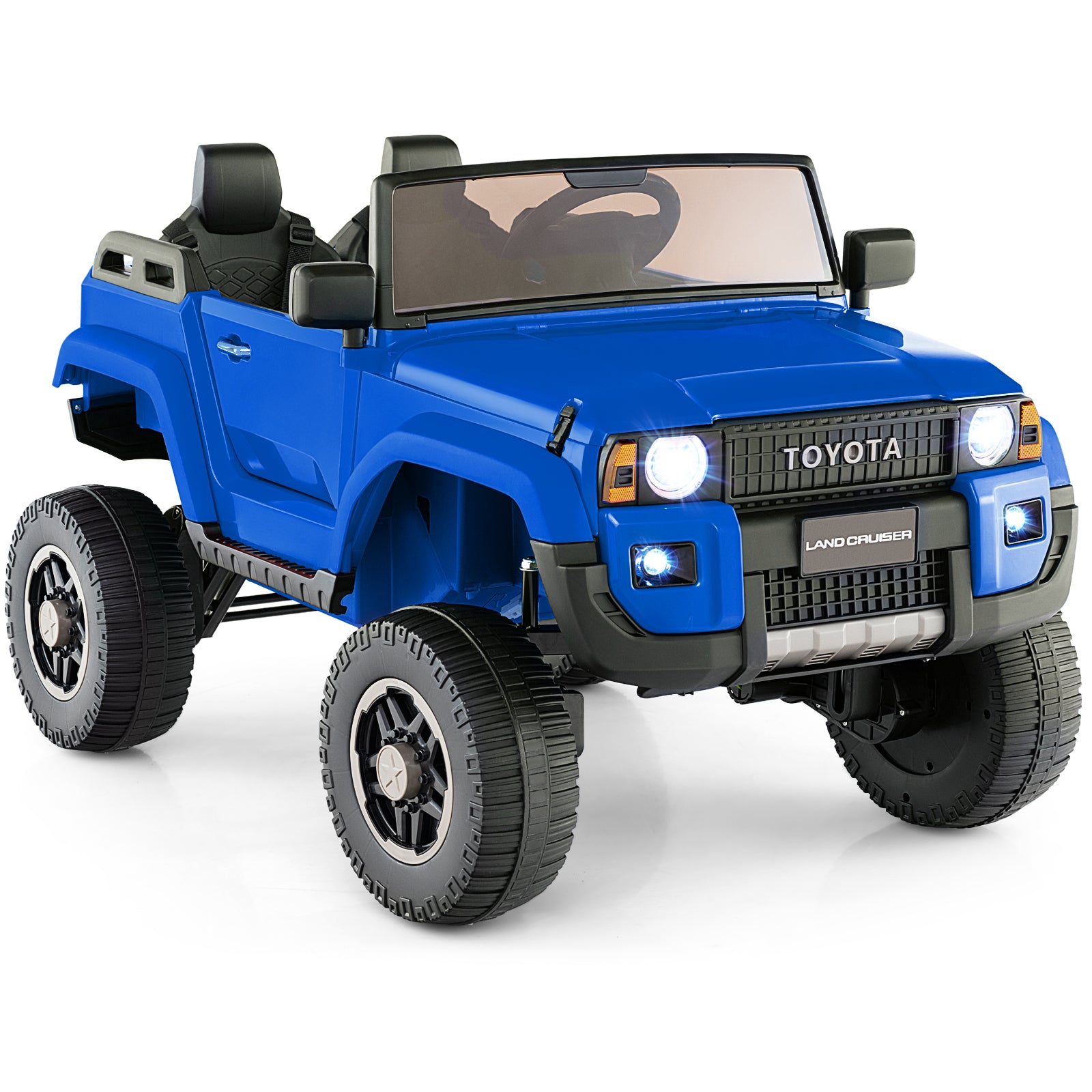 24V 2 Seater Ride on Car 4WD/2WD Switchable for Kids with Remote for Ages 3+-Navy
