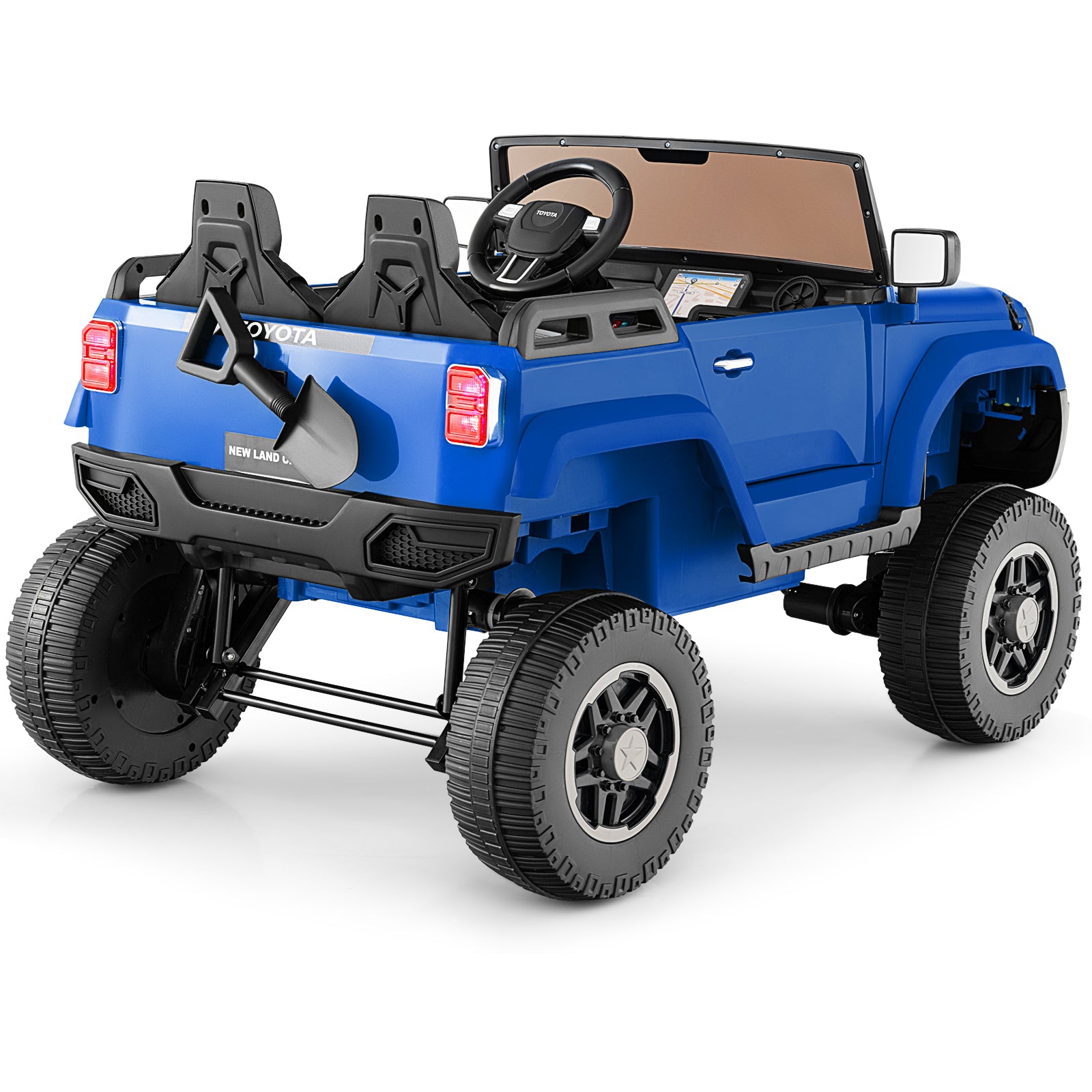 24V 2 Seater Ride on Car 4WD/2WD Switchable for Kids with Remote for Ages 3+-Navy