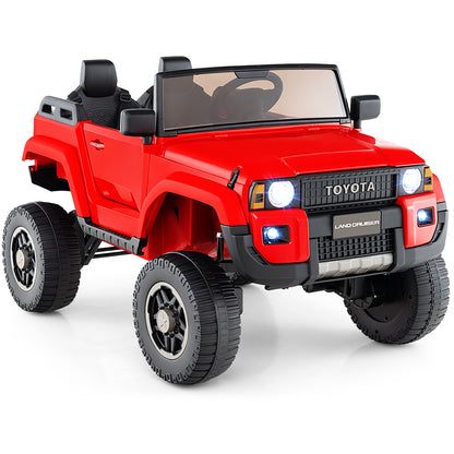 24V 2 Seater Ride on Car 4WD/2WD Switchable for Kids with Remote for Ages 3+-Red
