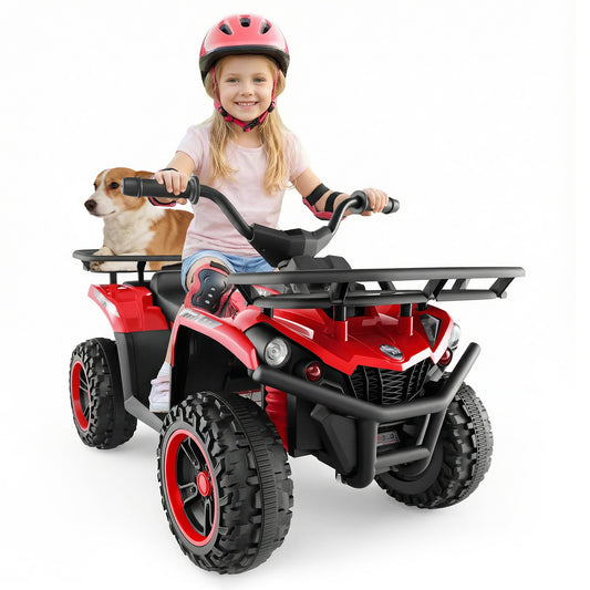 24V Electric Ride On Quad with LED Headlights