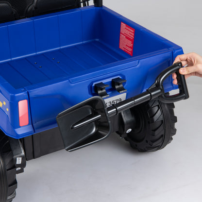 24V Kids Ride-On Dump Truck with Electric Dump Bed 2-Seater