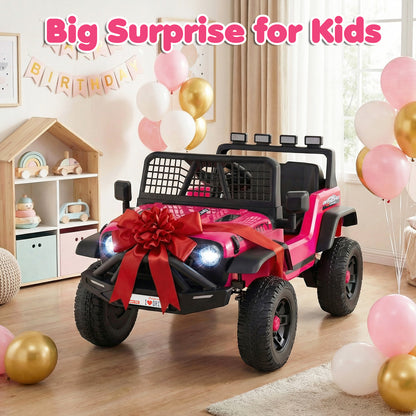 24V Ride On Car for Kids with Parent Remote Control and Music-Pink