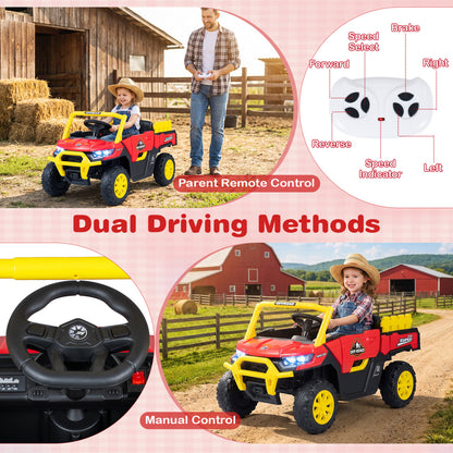 24V Ride On Dump Truck with Remote Control and Music